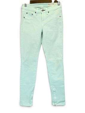 Rag & Bone Zipper Capri Mint Skinny Jeans Women’s Size 25